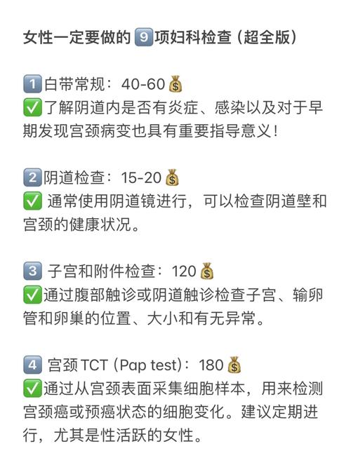 妇科检查项目全解读（最全妇科检查项目）