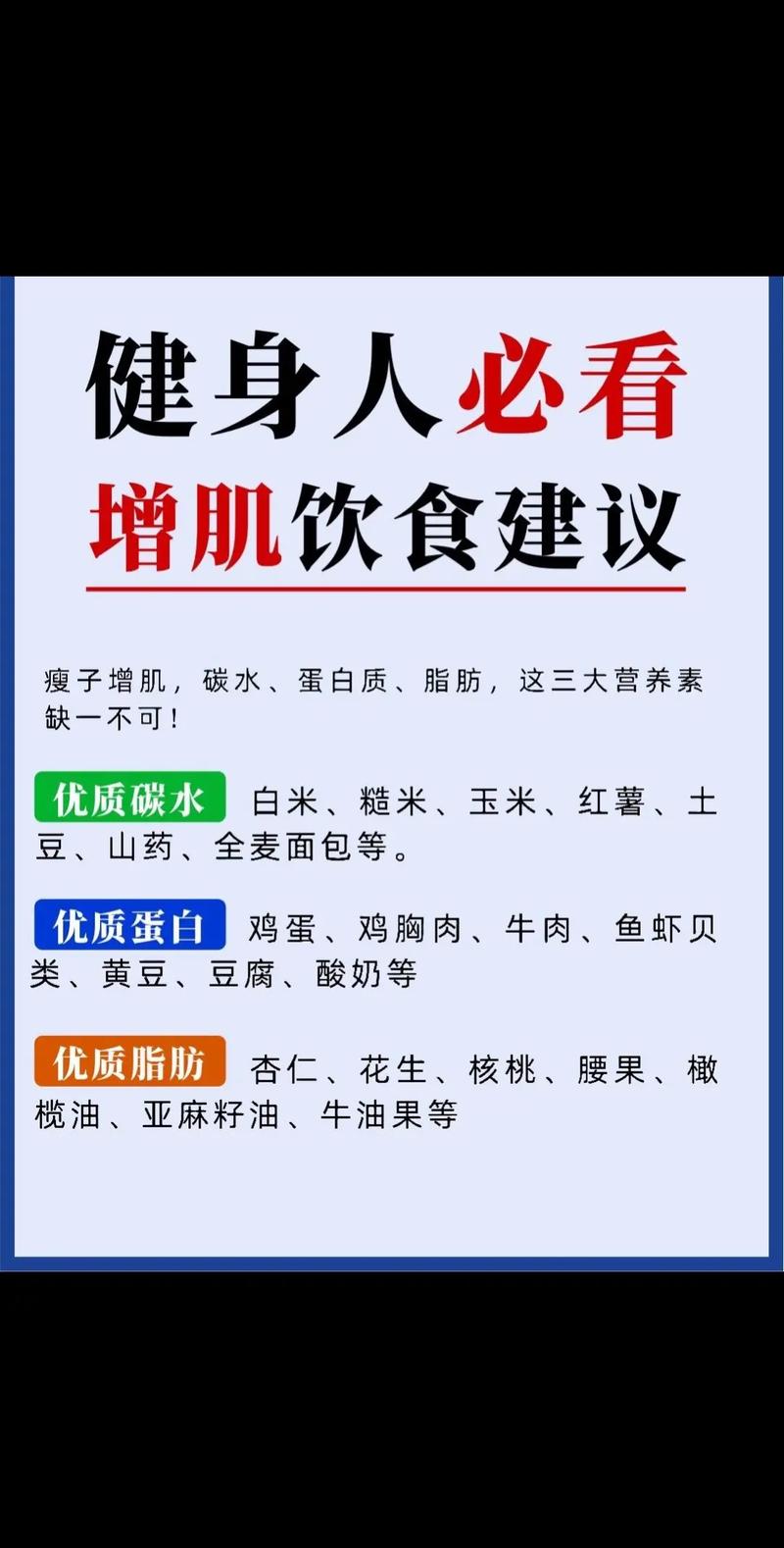 男性健身增肌食谱（男性健身增肌食谱大全）